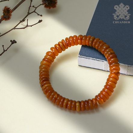 手珠-蜜蠟算盤扁珠