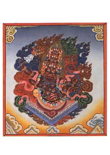 5"x7"法照-喇呼拉護法-F107