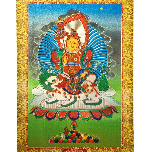 財寶天王-雷射燙金5x7-DZB01