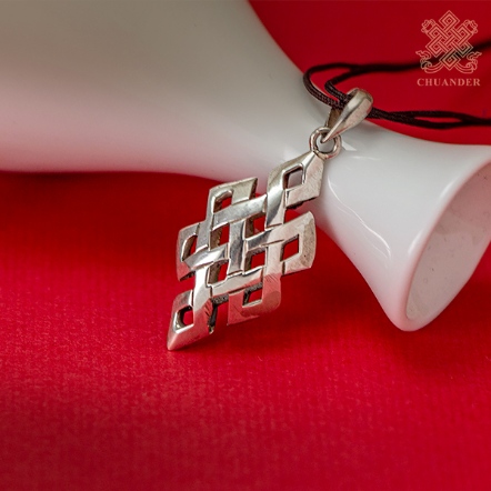 項墜-純銀吉祥結-立體鏤空（共二款）