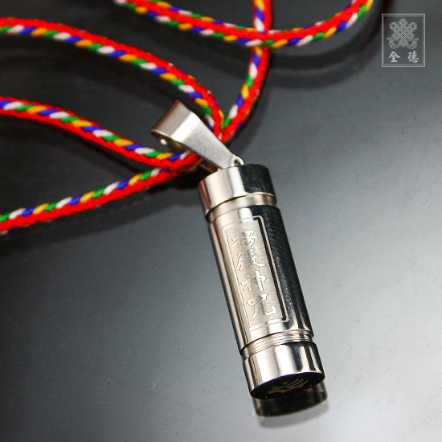 項鍊-楞嚴神咒-短-鋼合金