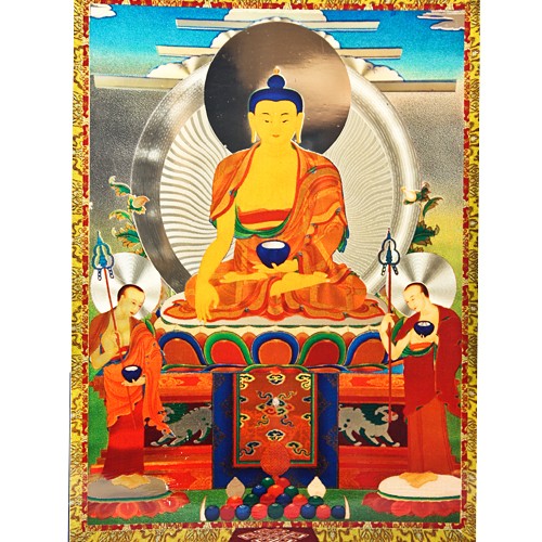 釋迦牟尼佛-雷射燙金5x7-BUA01