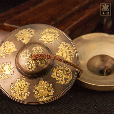 叮響-八吉祥-鎏金-3寸