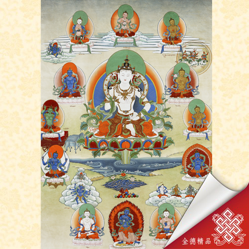金剛薩埵,06-092,唐卡,畫布