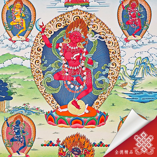 金剛亥母 08-024 唐卡畫心