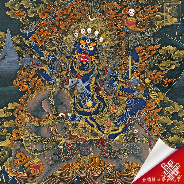 吉祥天母,唐卡
