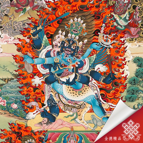 四面瑪哈嘎啦,謢法,唐卡