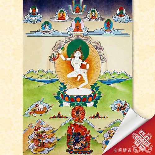 瑪吉瑙準佛母 06-096 唐卡畫心