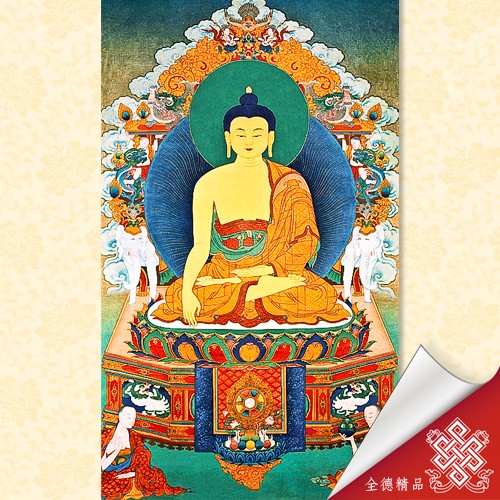 釋迦牟尼佛,唐卡,畫心