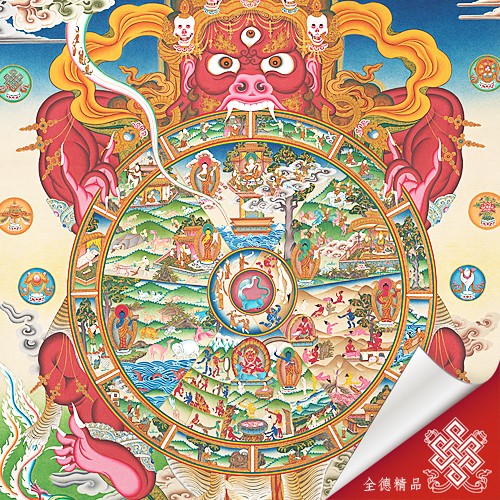 六道輪迴,唐卡