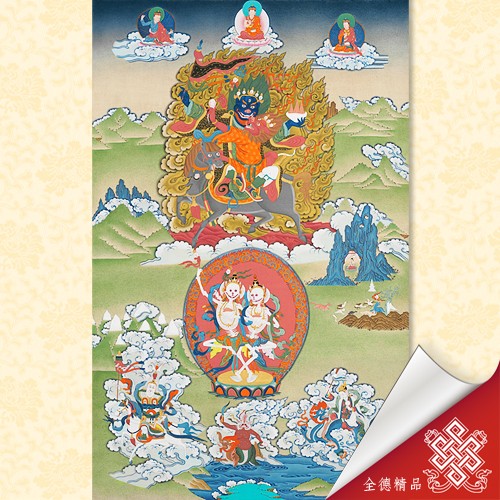 彌陀淨土護法,辛炯,唐卡