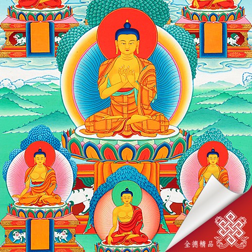 七勇佛,唐卡