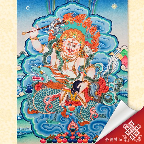 白財神-唐卡畫心