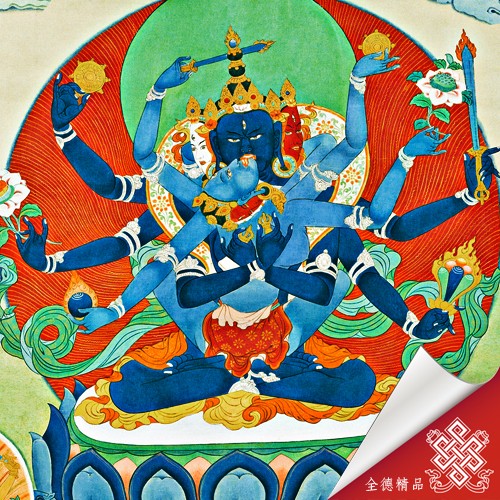 隆德寺,護法,本尊,唐卡,畫布,畫心