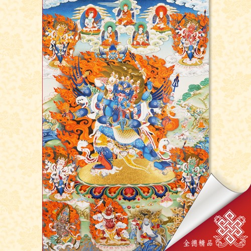 八大黑嚕嘎,普巴金剛,唐卡