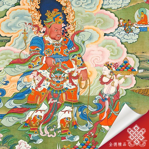 西方廣目天王,謢法,唐卡
