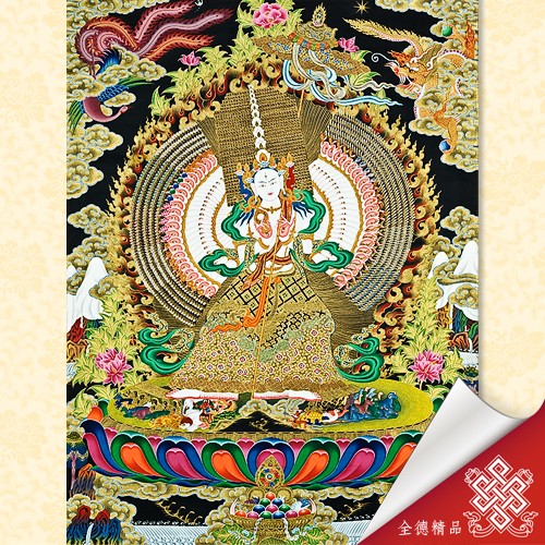 大白傘蓋佛母 09-028 唐卡畫心