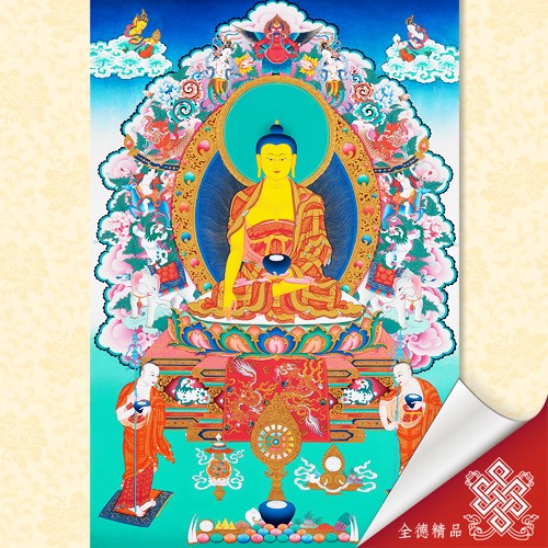 現在佛,釋迦牟尼佛,唐卡
