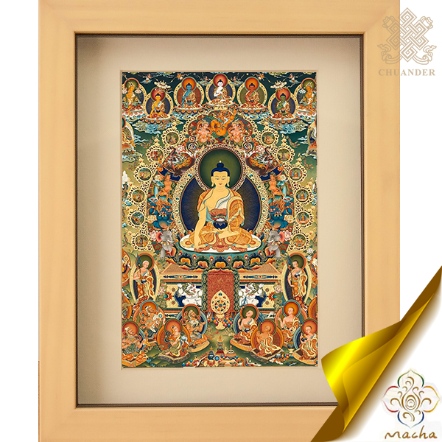 【瑪嘉唐卡】裱框-世尊聖眾圖-藝術紙（共二款）