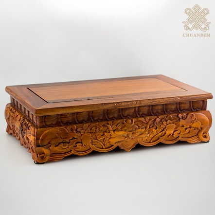 長方形木座-饕餮-花梨木（共二款）