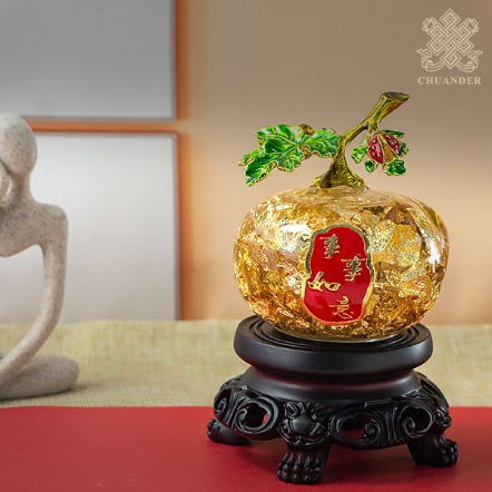 黃金水-柿柿如意（附底座）