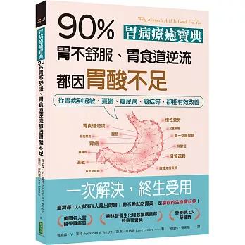 胃病療癒寶典．90％胃不舒服、胃食道逆流都因胃酸不足