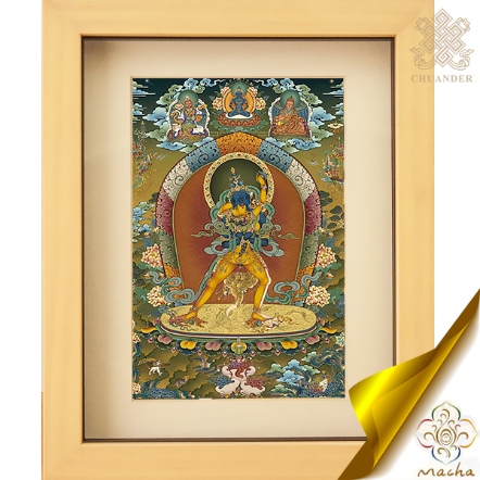 【瑪嘉唐卡】裱框-時輪金剛-藝術紙（共二款）