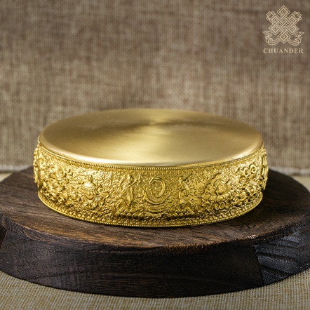 手曼達-日月+八吉祥-精雕銅鍍金（共二款）