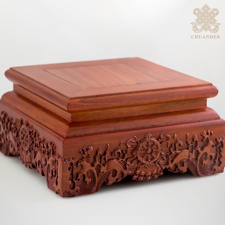 方形木座-法輪海浪-花梨木（共五款）
