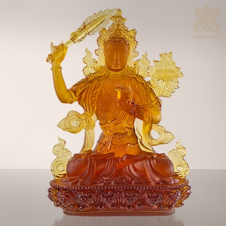 琉璃文殊菩薩-24cm