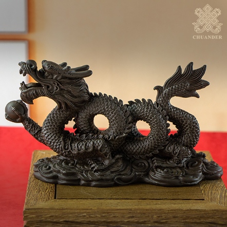 祥龍戲珠-仿紫砂