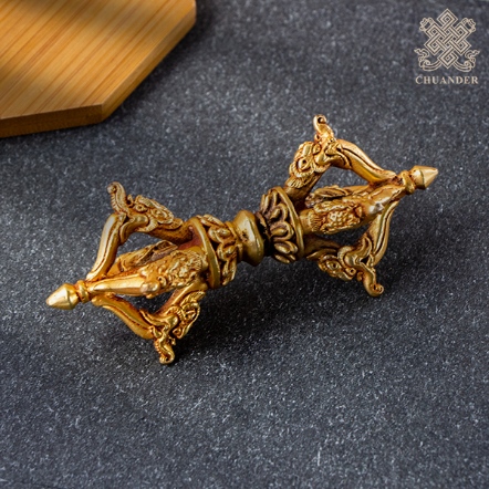 五鈷杵-精雕尖角10cm-銅