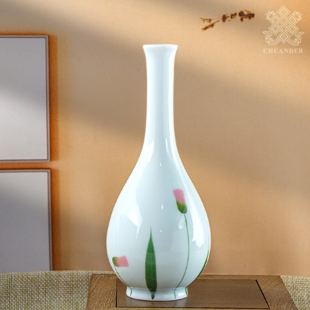 小瓷花瓶-簡約小清新-細長型