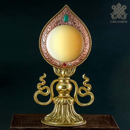 準提鏡-銅雙色-直立式-火焱型精雕