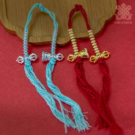 唸珠計數器-鈴杵-純銀鑲鑽（共二色）