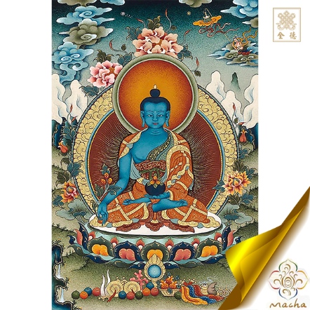 【瑪嘉唐卡】藥師佛-藝術紙（共三款）