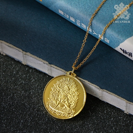 項墜-金剛鎧甲憤怒蓮師佛牌-純銅