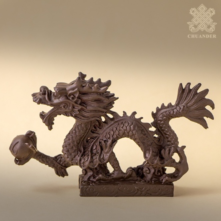 迷你祥龍戲珠-仿紫砂