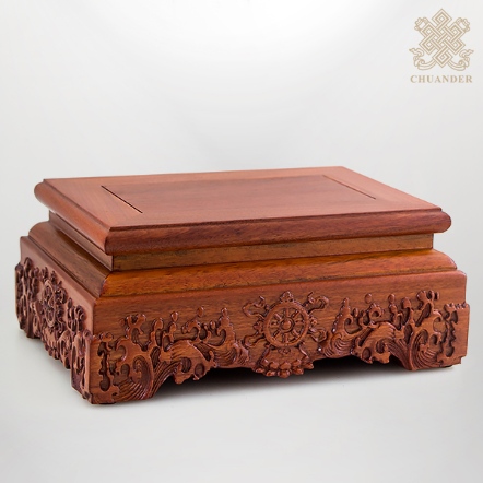長方形木座-法輪海浪-花梨木（共五款）