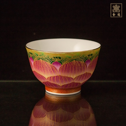 供水杯-金絲蓮花-禪定杯