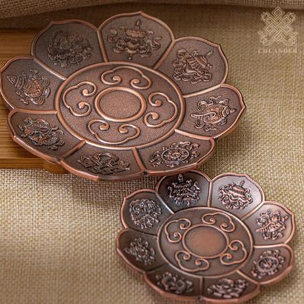 八吉祥銅盤-紅銅色（共二款）