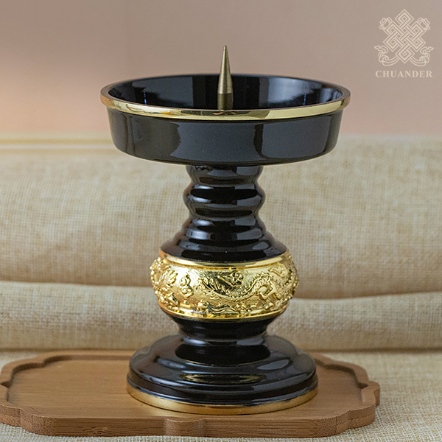 燭台-雙龍按金-一對（共二款）