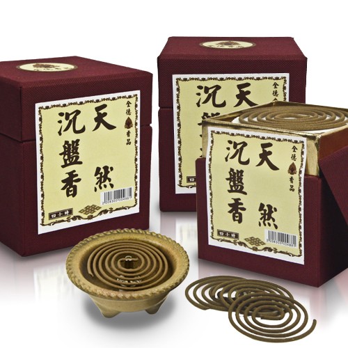 4H天然沉盤香-紅盒
