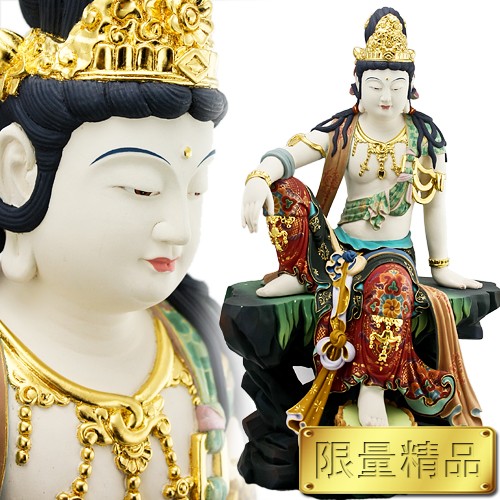 空惠觀音-樟木極彩-52cm