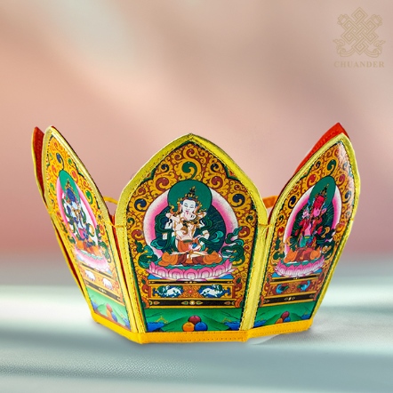 五方佛帽-雙身像