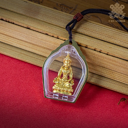 項鍊-長壽佛-房型透明嘎嗚盒