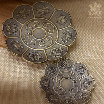 八吉祥銅盤-青銅色（共二款）