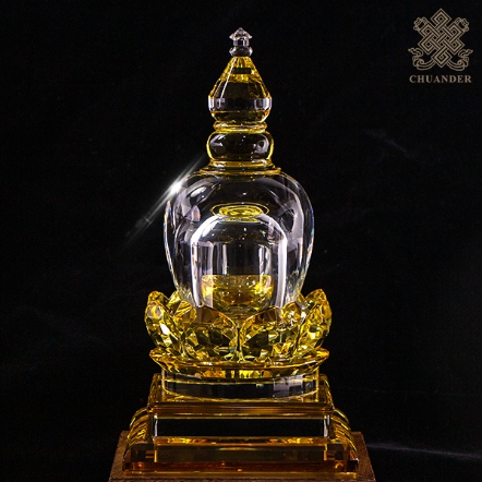 菩提蓮花舍利塔-金黃色-23cm