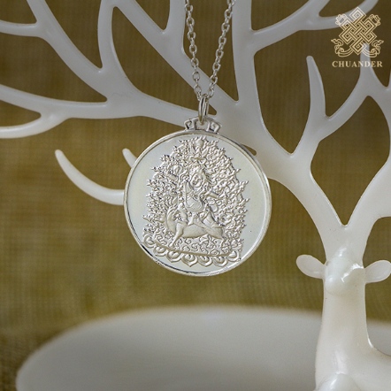 項墜-金剛鎧甲憤怒蓮師佛牌-純銀