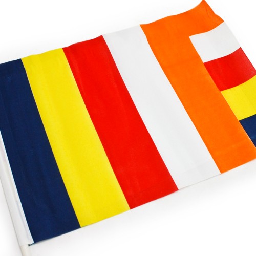 佛教旗-小-附旗桿